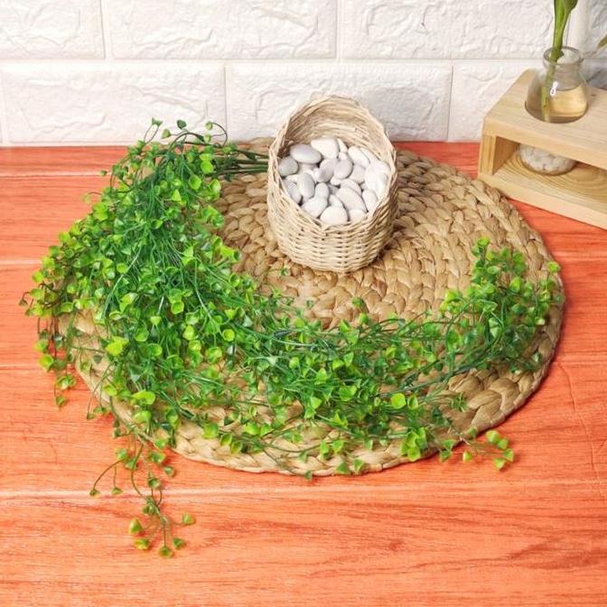 1 Set Pot Daun Rambat / Tanaman juntai / Pajangan Rak Dinding Aesthetic /Artificial Large Lily Of Va