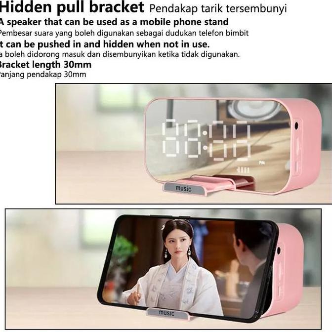 Digital Clock with Bluetooth Speaker Alarm / Jam Digital Bluetooth