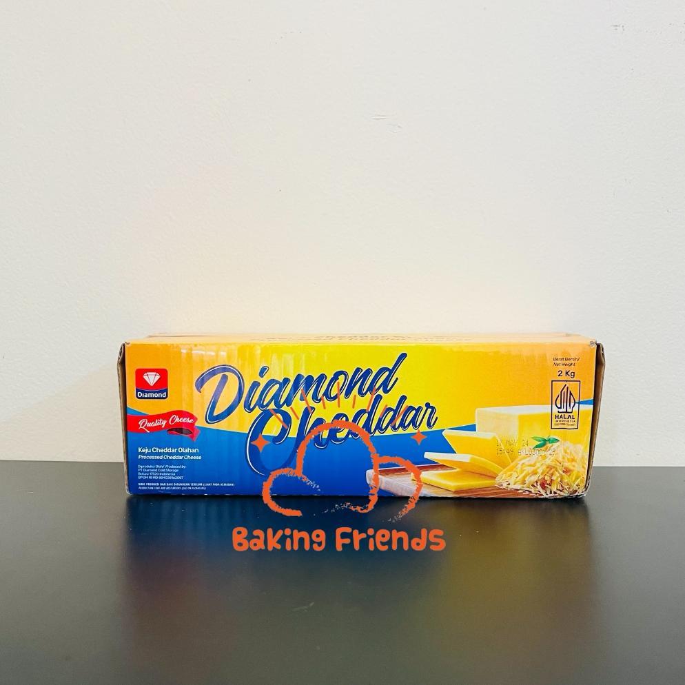 Murah Diamond Cheddar 2Kg / Keju Cheddar Diamond 2Kg
