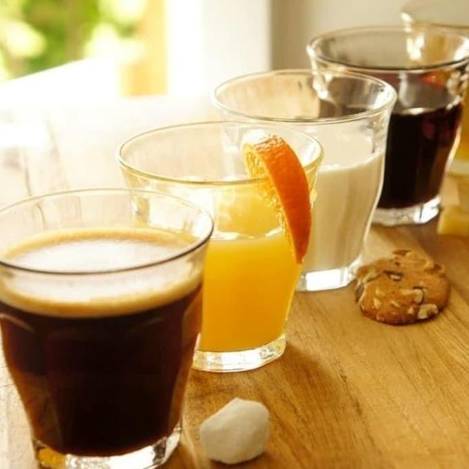 DURALEX Picardie Tumbler Clear 130ml 6pcs - Gelas Kopi Kaca