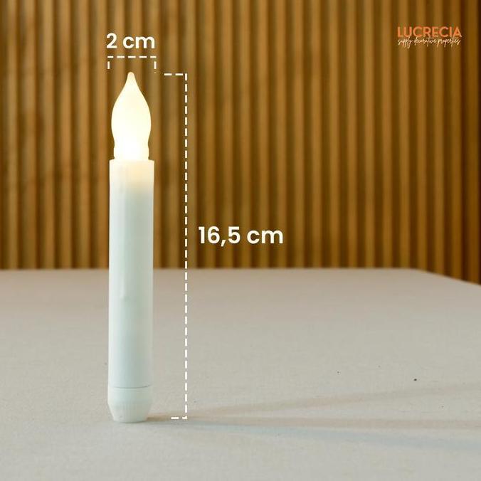 Lilin elektrik Led Candle Satuan Dekorasi Lilin Palsu Pajangan Rumah Pesta Wedding Pernikahan LED-15
