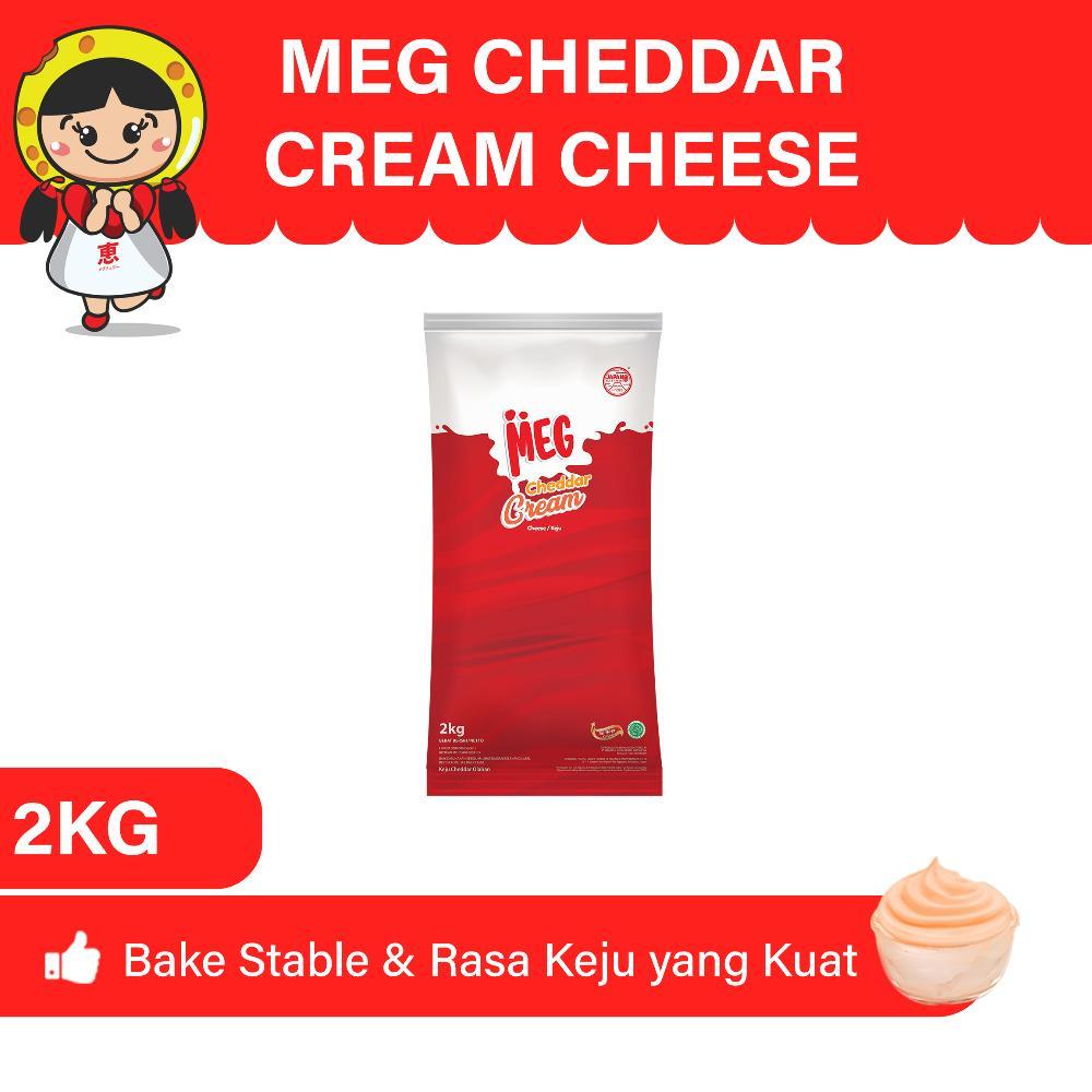 Promo Meg Cheddar Cream Keju 2 Kg - 6Pcs (1 Karton)
