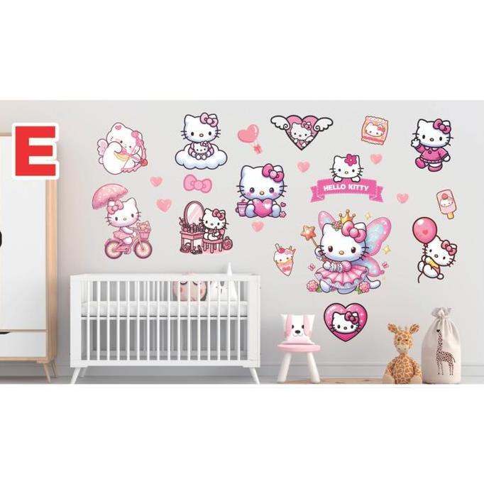 Semesta Wall Sticker Sanrio Cartoon Stiker Dinding Wallsticker