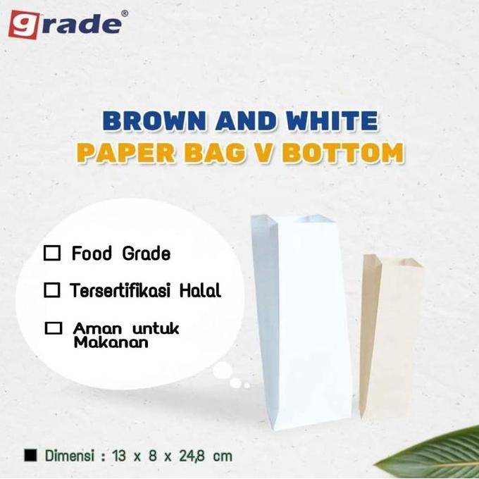 Avvolgere- Paper Bag / Kantong Kertas / Paper Bag Food Grade 100Pcs