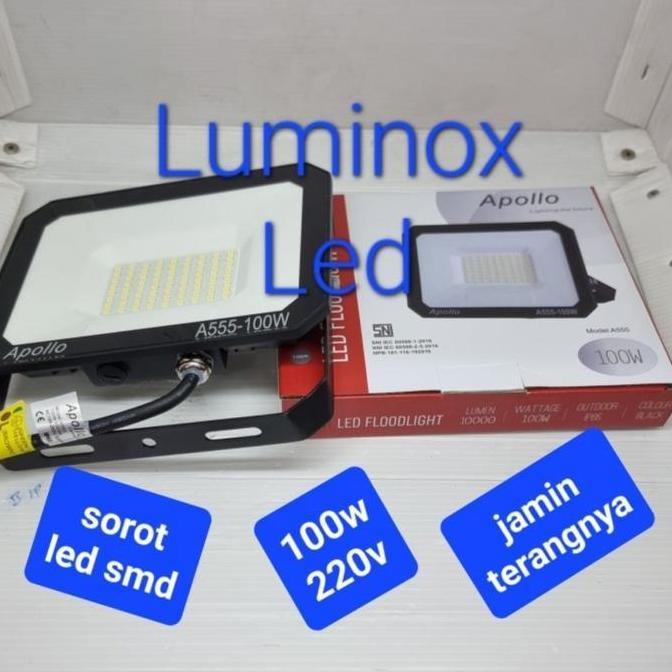 sorot led smd kuning 100watt 100w led 100 watt body tebal 220v