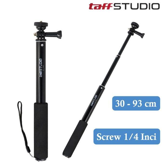 DAMELOPO Tongsis Monopod 93cm Screw 1/4 Inch Tongkat Selfie untuk HP Smartphone & Action Cam GoPro A