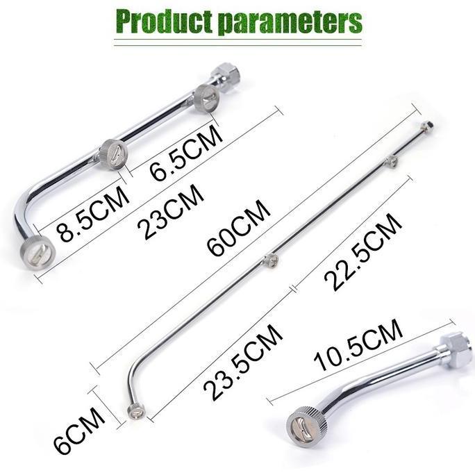 HASQUINE Stik Sprayer 3 Mata Stainless Stick Sprayer Elektrik Panjang Stik Sprayer 3 Nozzle Stik Sem