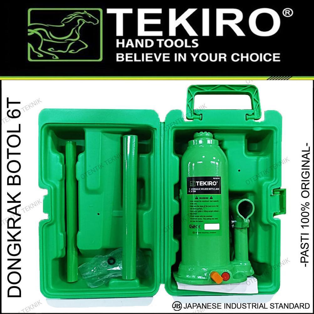 TEKIRO DONGKRAK BOTOL 6 TON - HYDRAULIC JACK 6 T - DONGKRAK MOBIL 6TON