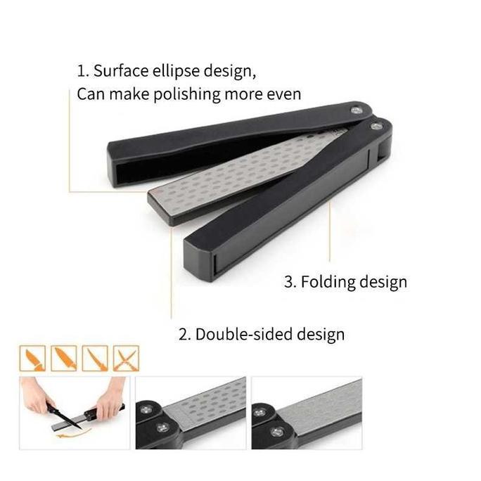 kirim hari ini COD Alat Batu Gerinda Asahan Asah Pengasah Pisau Gunting Dapur Cukur Stainless Baja T