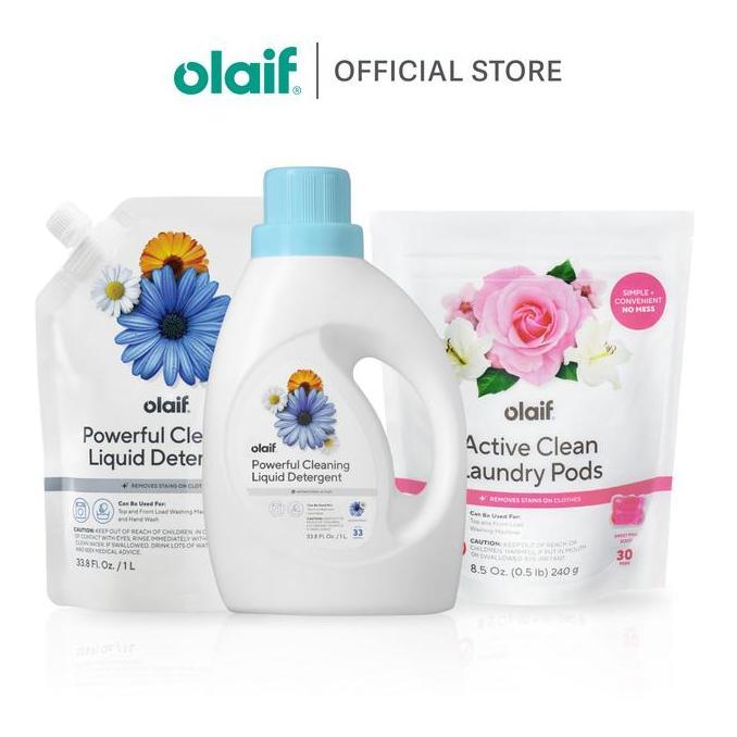 [Bundle] Olaif Powerful Cleaning Liquid Detergent Bottle / Refill / Detergent Pods