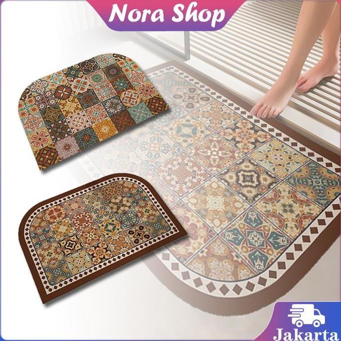 GUNEMANE Keset Teras Rumah Depan Estetik Untuk Kamar Tidur Mandi Keset Anti Slip