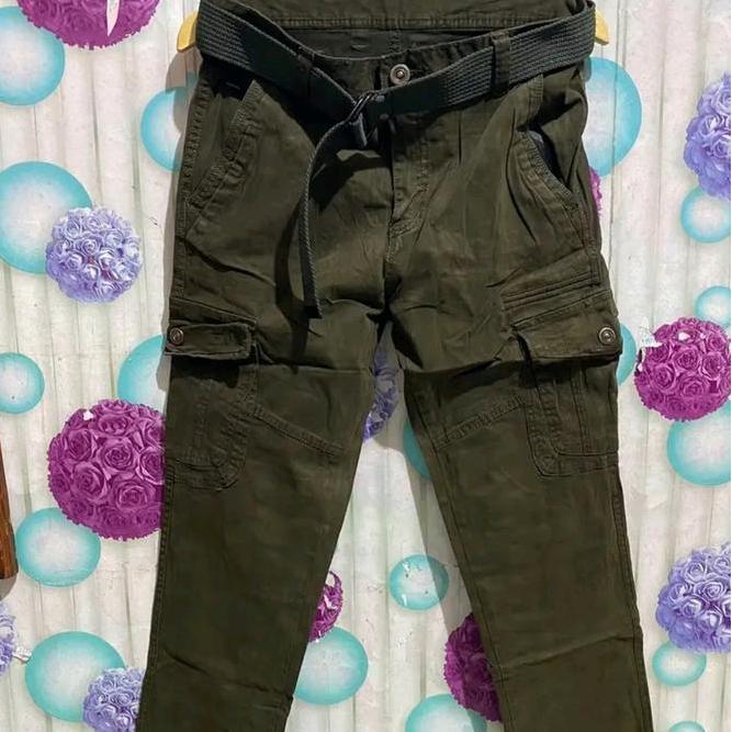 Celana Kargo Panjang Wang Cheng Ba Street Melar// Size