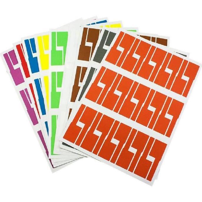 HASQUINE 10 Lembar Stiker Label Kabel Penanda Kabel Stiker Label Penanda Kabel Jaringan Cable Label