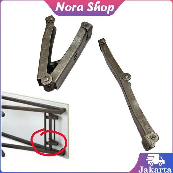 HASQUINE 2Pcs Engsel Meja Lipat Besi Engsel Meja Lipat Portable Engsel Lipat Meja 240mm