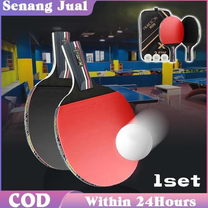 EZESJIT HUISHENG Set Bat Tenis Meja Original Pingpong Tenis Meja