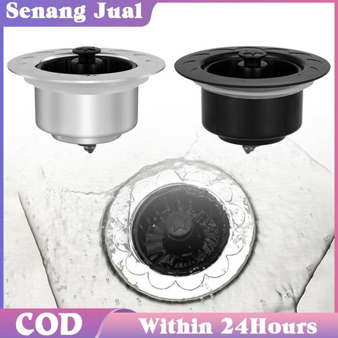 EZESJIT Saringan Wastafel Cuci Tangan Saringan Bak Cuci Piring Stainless Filter Wastafel Cuci Piring