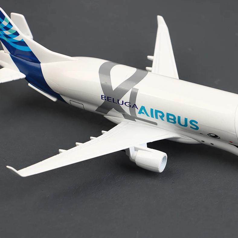 super deal 20cm diecast pesawat beluga xl diecast pesawat besi diecast pesawat terbang beluga mainan