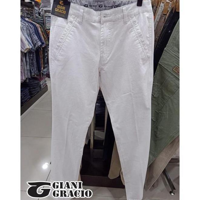 Giani Gracio Celana Giani Gracio Original Celana Putih Chinos
