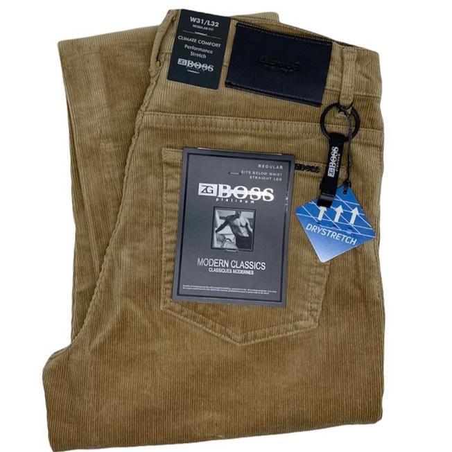 Celana Pria Corduroy Celana Pria Corduroy Stretch Zg Boss Khaki -