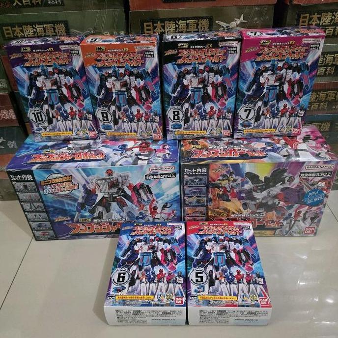 minipla boonboomger robo set 1 & 2 + boonboom champion carrier & suisocar