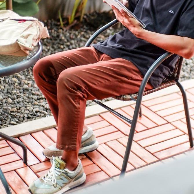 Goodfriends Celana Ankle Goodfriends Celana Ankle Pants Tembaga Brown Chinos Copper