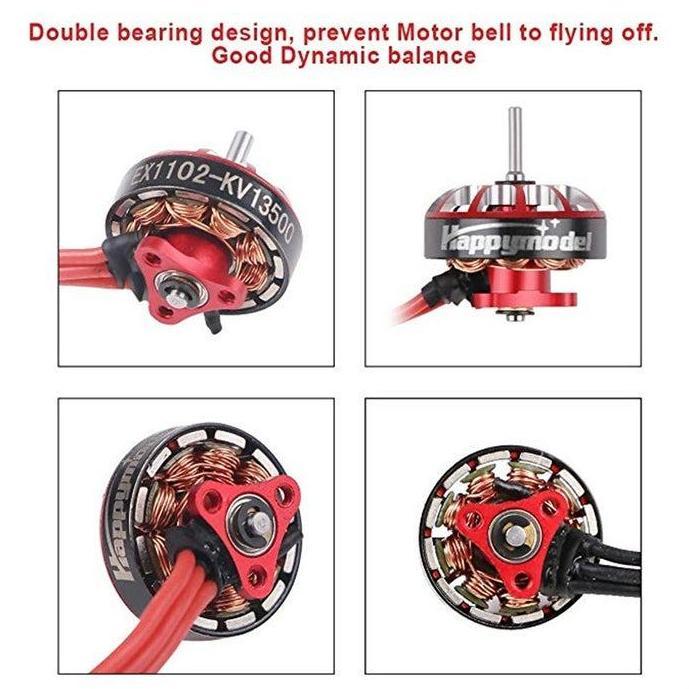 Happymodel EX1102 1102 Brushless Motor 2S 3S 1mm Shaft for Drone