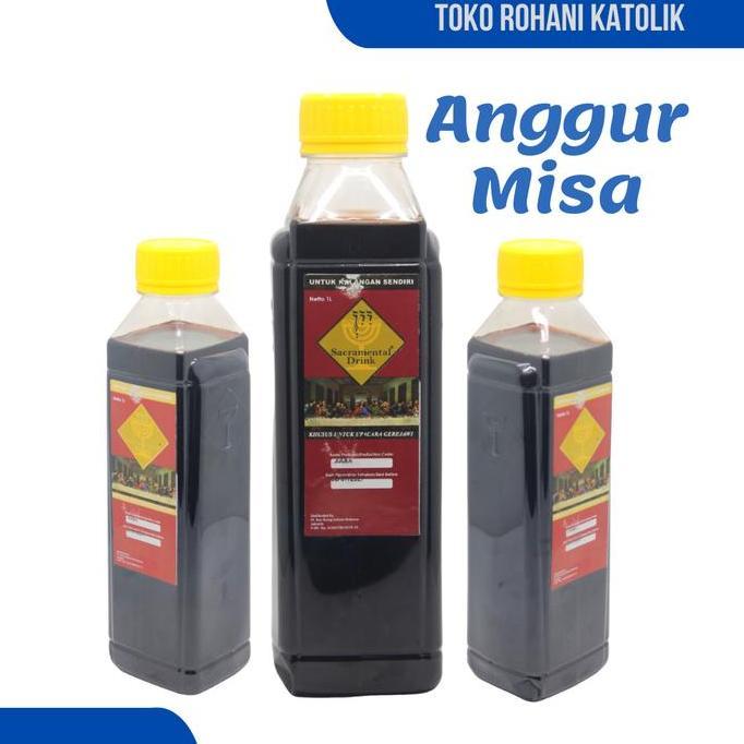 ANGGUR PERJAMUAN 1 LITER (ROSGUNG) / ANGGUR PERJAMUAN KUDUS / ANGGUR KHUSUS PERJAMUAN