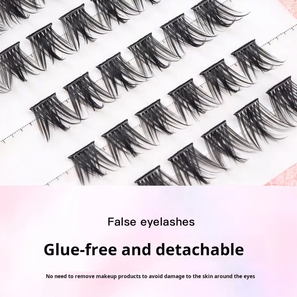 Laniakea Set Bulu Mata Palsu Instan Tanpa Lem & Free Gift Pinset - Eyelashes Reusable Make Up Douyin