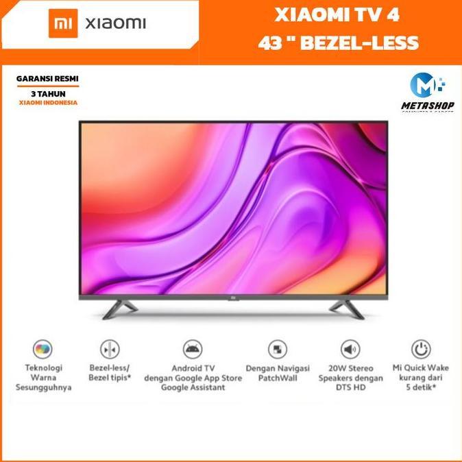 XIAOMI Mi TV 4 43" Inch Bezel-Less Smart TV Google Android Assistant FHD
