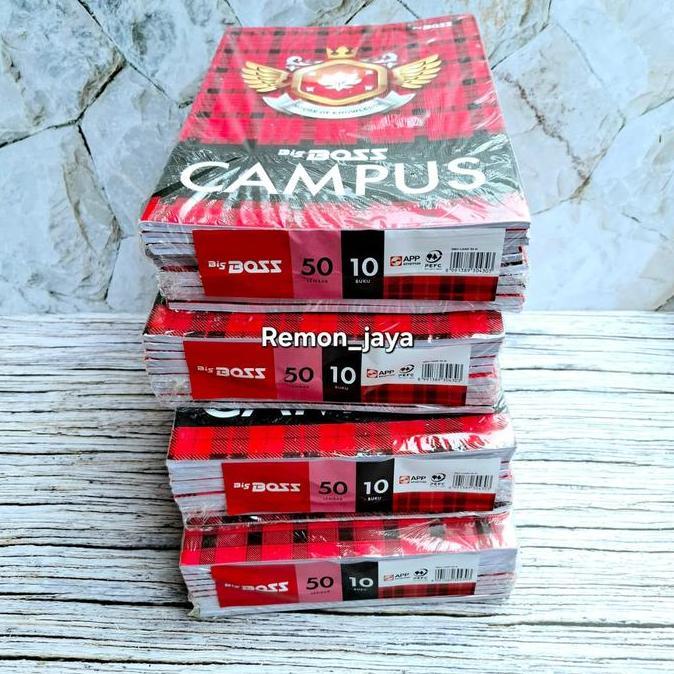 BUKU TULIS BIG BOSS CAMPUS 50 Lembar Isi 10 BUKU CAMPUS BOXY PANJANG / BUKU BIG BOSS BS