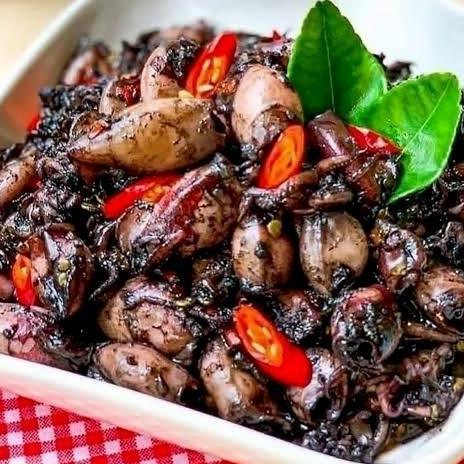 oseng cumi hitam / cumi ireng pedas siap santap BS