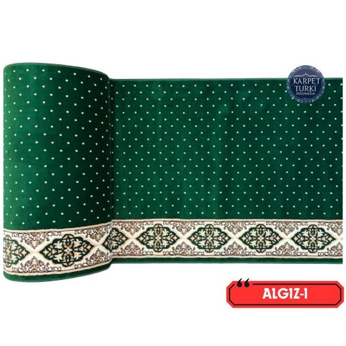 Karpet Masjid Turki ALGIZ METERAN Ukuran 100 x 120cm Tebal 12mm Sajadah Mushola Turki