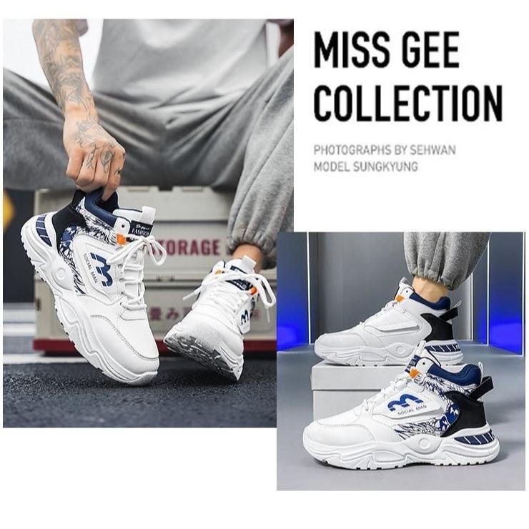 Awet [Tbig] Htsocial Sepatu High Top Sneakers Pria Sepatu Import Murah Pria Sekolah Kuliah Kerja