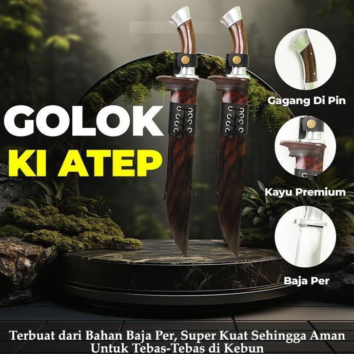 Golok Sembelih Ki Atep bajaper premium Menyembelih Hewan Juragan Pisau