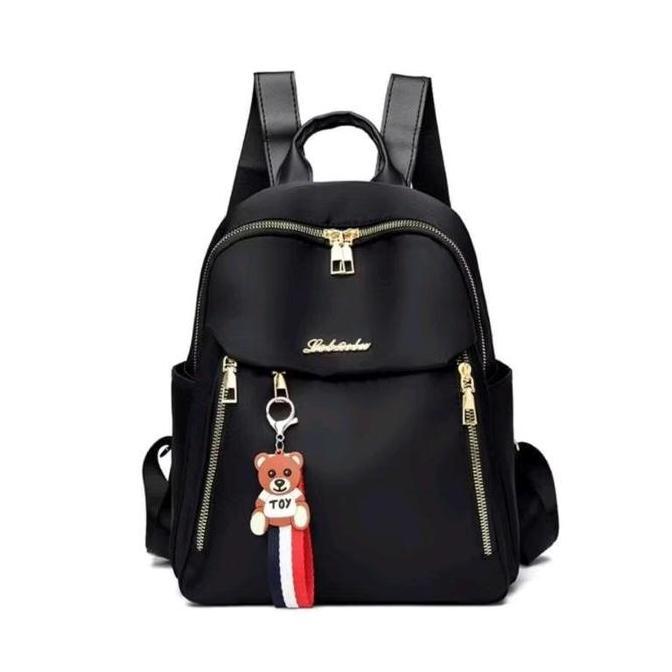 HARGA PROMO Tas Ransel Wanita Kekinian Sekolah dengan Resleting Belakang Dalam - Backpack