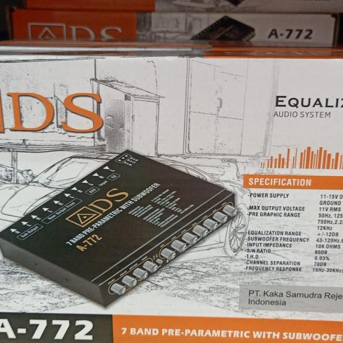 Preamp Ads 772 Car Equalizer Parametrix Mobil