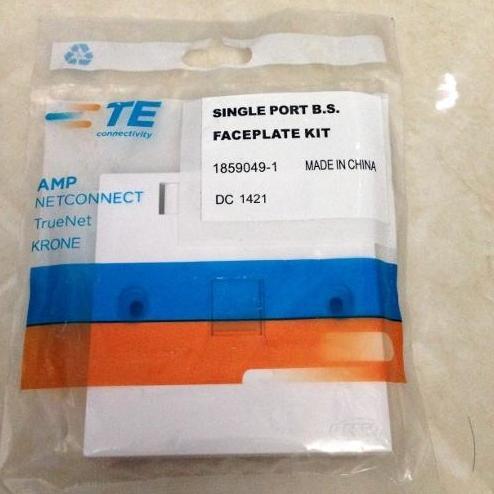 AMP Faceplate ( 2 Hole ) Dual port 2port faceplate 1859050-1