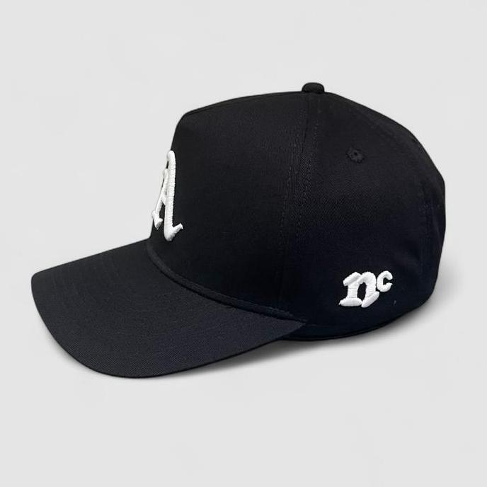 Topi Newcap Baseball huruf A loes hitam