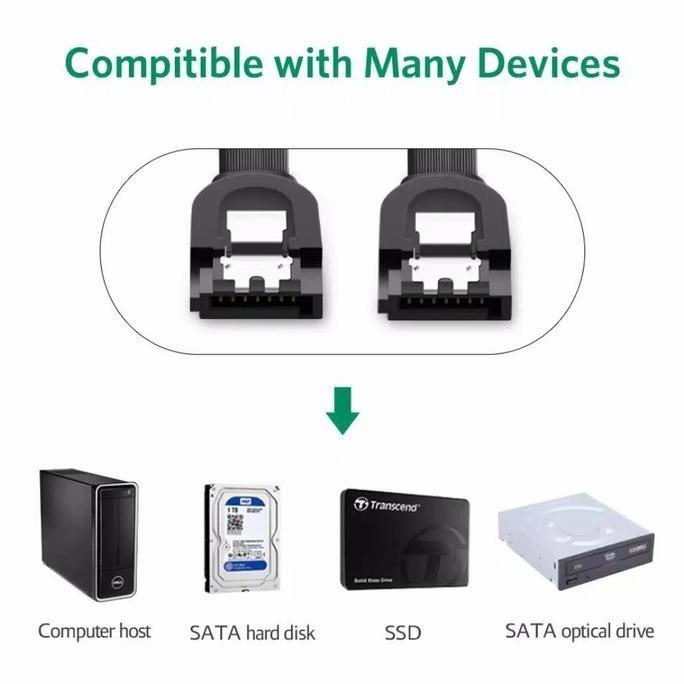 Ugreen Kabel Sata 3.0 HDD SSD up to 6Gbps Ugreen Kabel Sata 3 Original