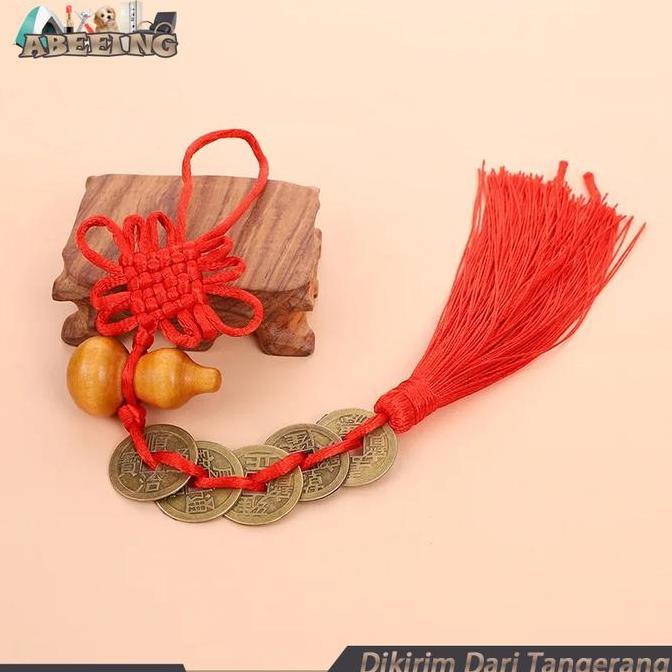 WINTURY Koin Keberutungan Wu Di Qian Koin Feng Shui Gantungan Koin