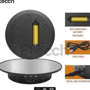 Display Putar Action Figure Alas Putar Fotografi dan Video Diameter 20cm Alat Putar Fotografi Otomat