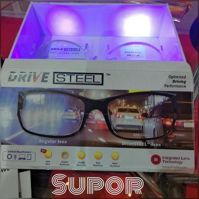 PROMO Lensa Kacamata Drive Nyetir Malam + Anti blue Ray ILT Minus Cyl