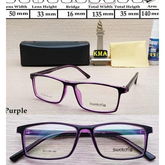 frame kacamata SWATCH kacamata minus kotak swatch minus unisex