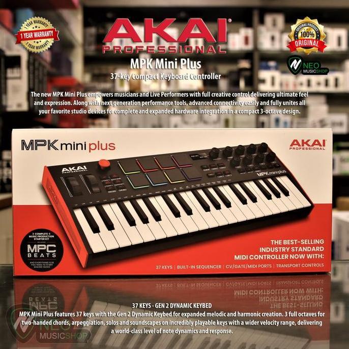 AKAI MPK Mini Plus 37-key Compact Keyboard Controller