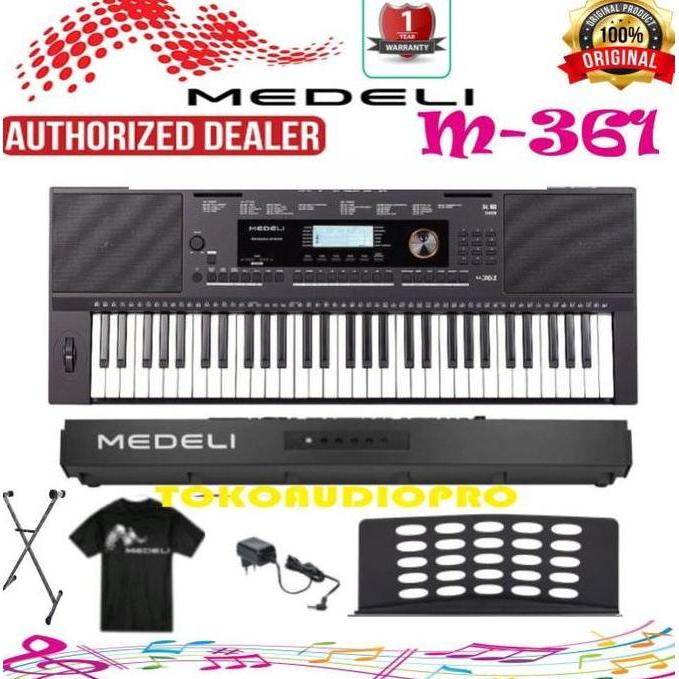 Ready  Medeli M361 61-keys Keyboard Medeli M-361 Paket