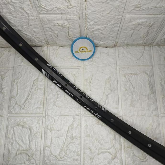 Velg Rims 20 ARAYA FB20 Murni ETRTO 406 Lubang 32H Double Wall Brake Line Valve AV Sepeda Lipat Seli