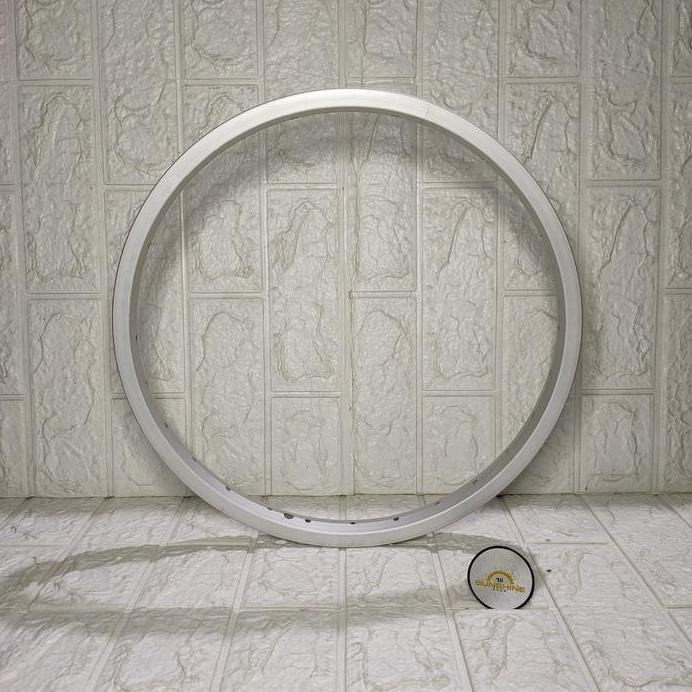 Velg Rims 18 Alloy Silver Rim Lubang 28H Valve AV Bisa V dan U-Brake Sepeda Anak BMX Mini Lipat Seli