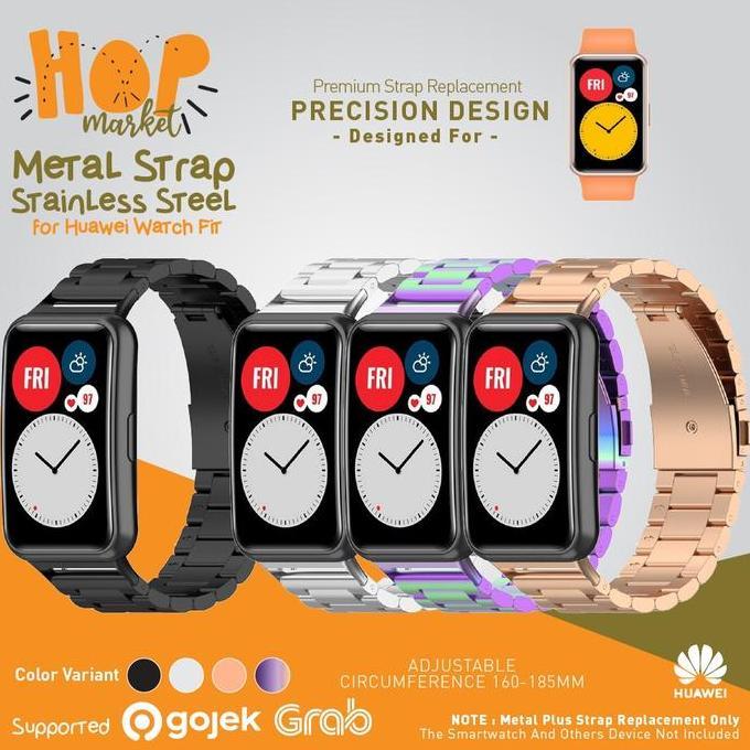 Metal Strap Stainless Steel for Huawei Watch Fit / Fit SE (Tali Jam Smartwatch)