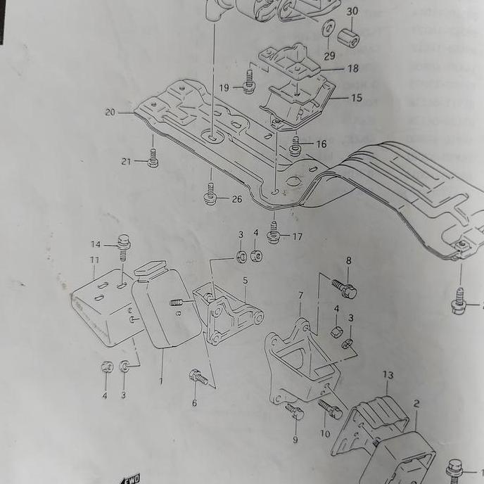 TRANS MOUNTING VITARA - ESCUDO - SIDEKICK 1992-2001