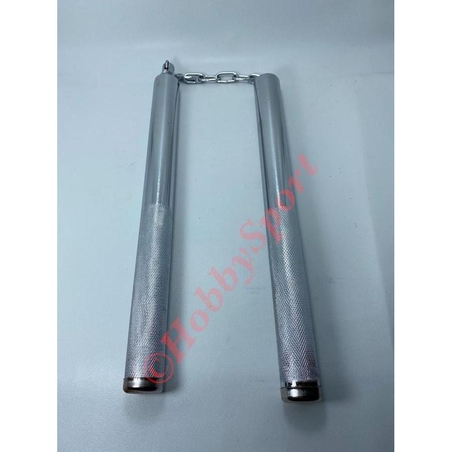 Double Stick Besi Logam Nunchaku Dobel Stik Ruyung Bruce Lee Stainless